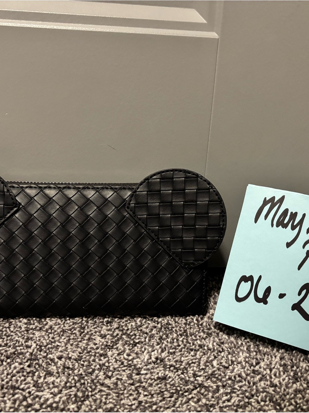 Loungefly Disney Parks Black Woven Wallet